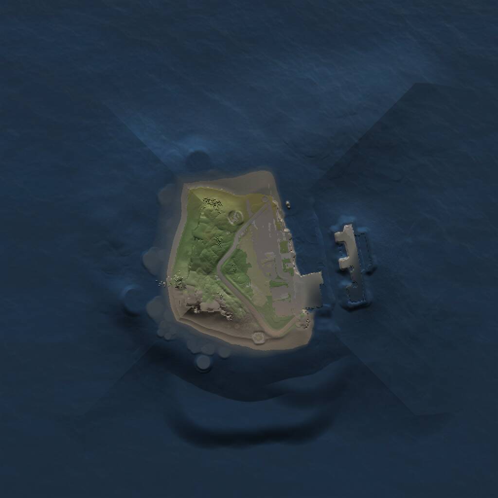 Rust Map: Procedural Map, Size: 1000, Seed: 1342074862, 2 Monuments