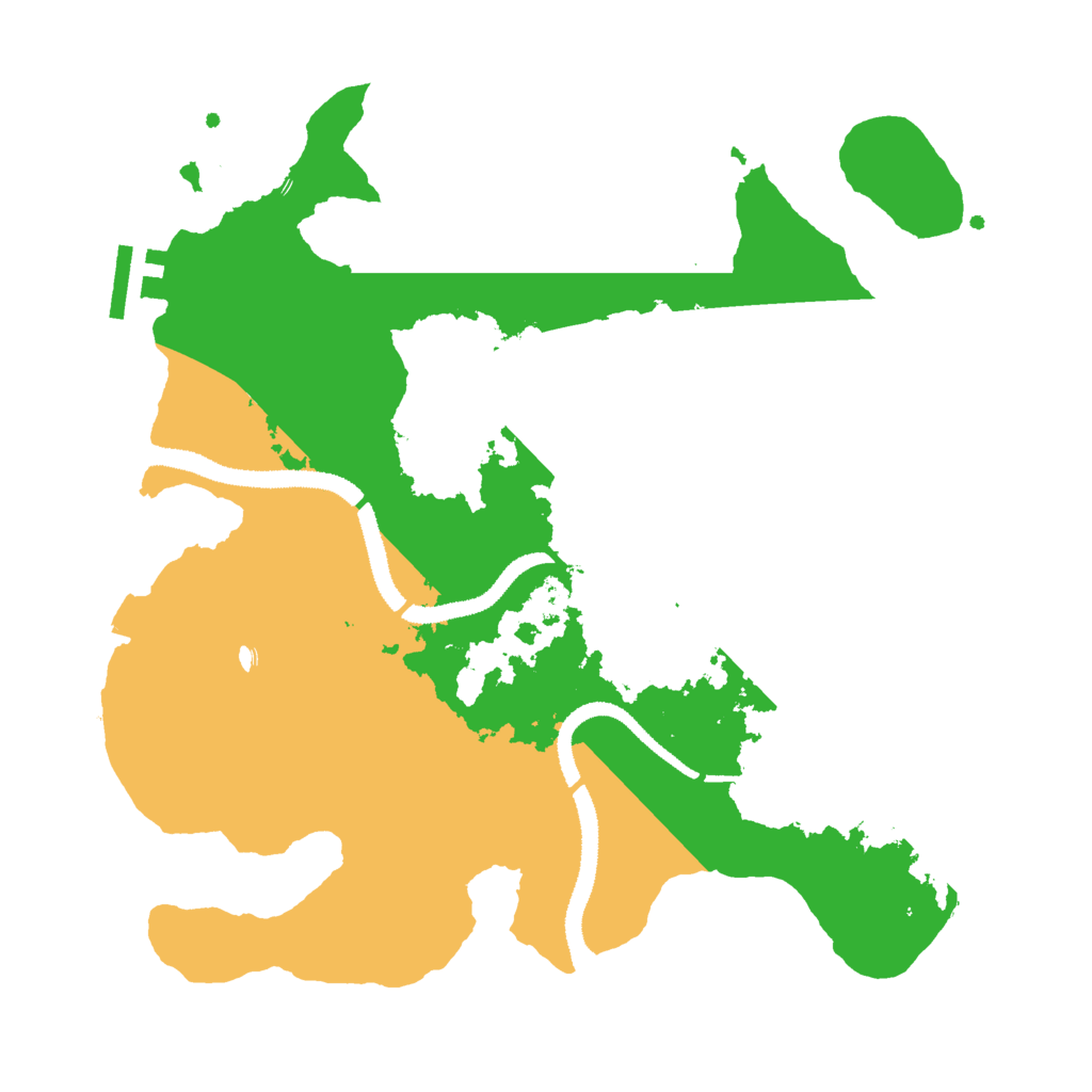 Biome Rust Map: Procedural Map, Size: 3000, Seed: 2318