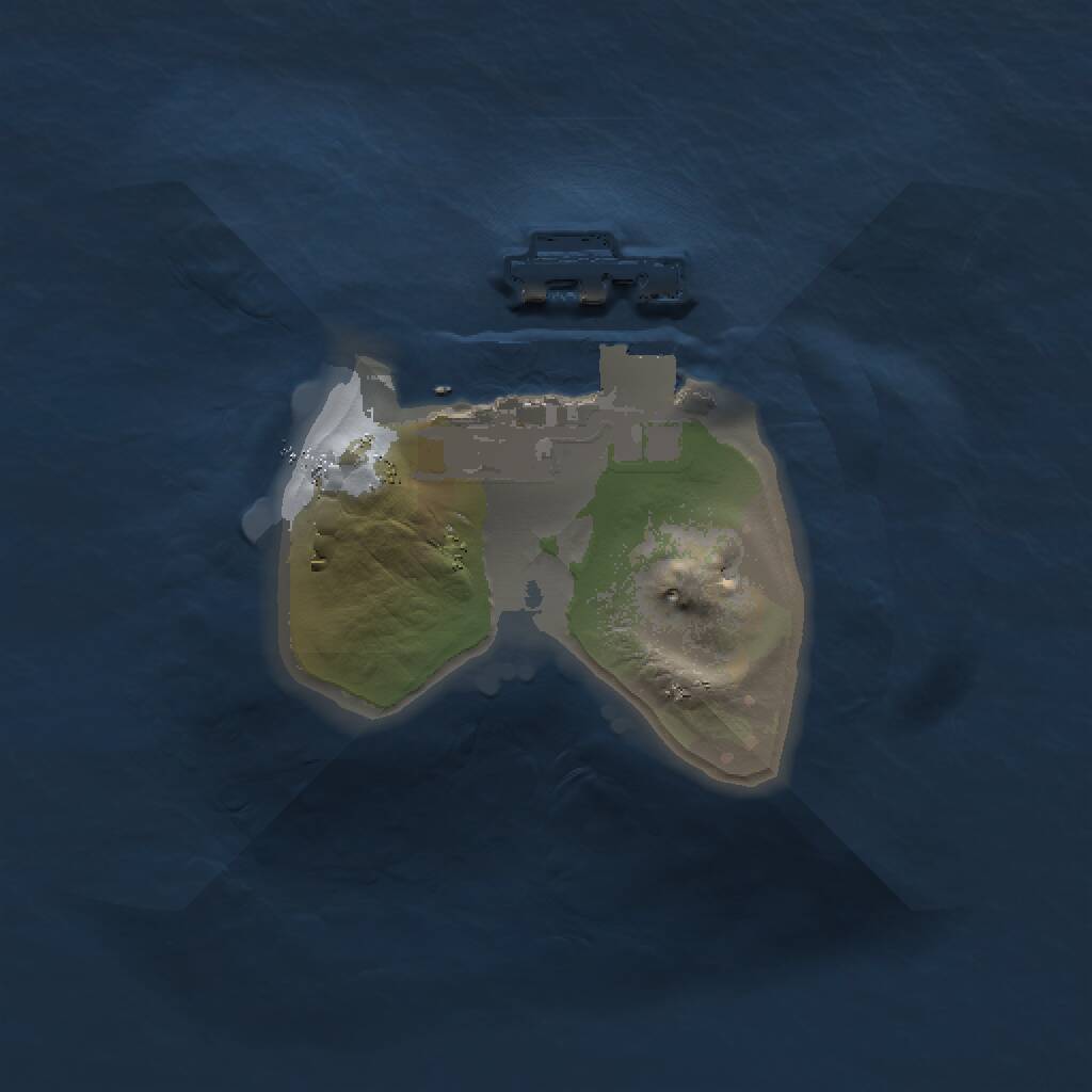 Rust Map: Procedural Map, Size: 1000, Seed: 990622738, 2 Monuments