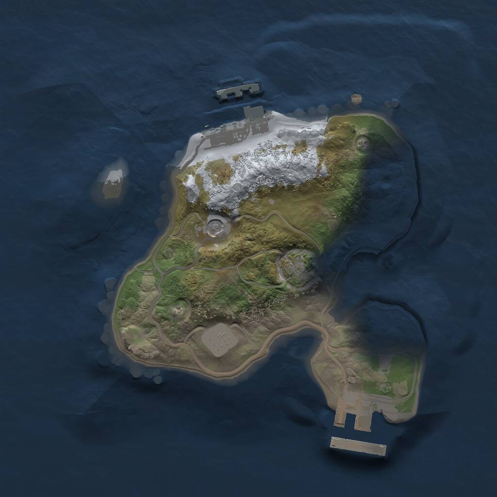 Rust Map: Procedural Map, Size: 1800, Seed: 924929321, 5 Monuments