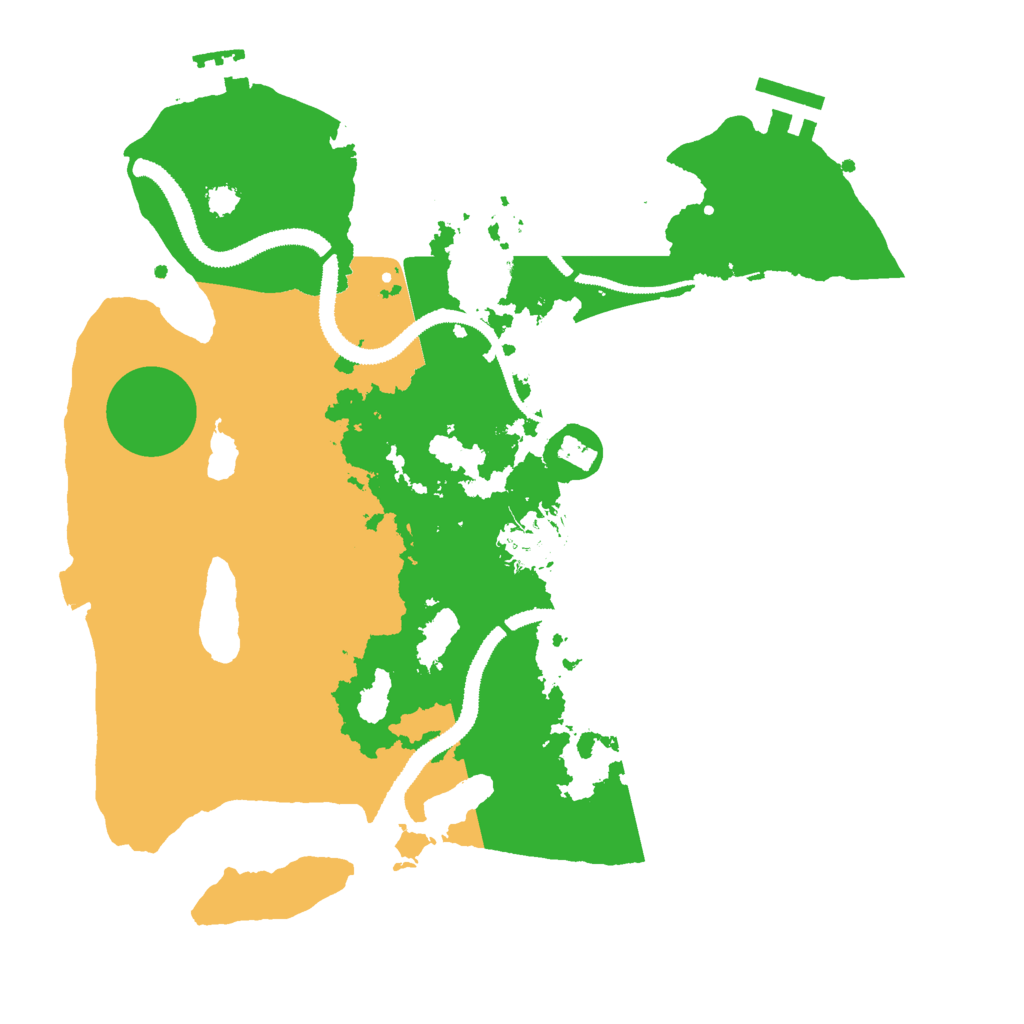 Biome Rust Map: Procedural Map, Size: 3000, Seed: 77582