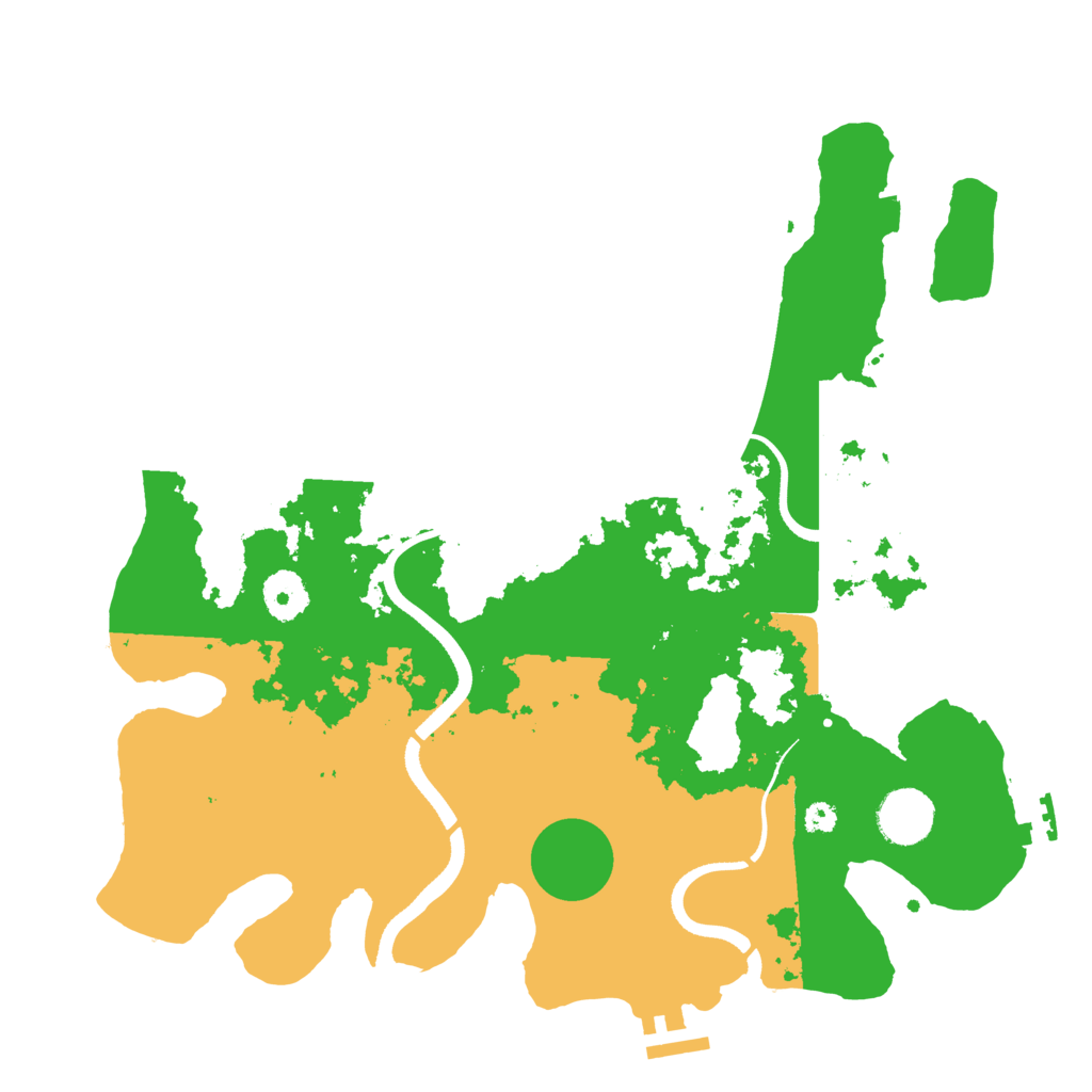 Biome Rust Map: Procedural Map, Size: 3500, Seed: 160196613