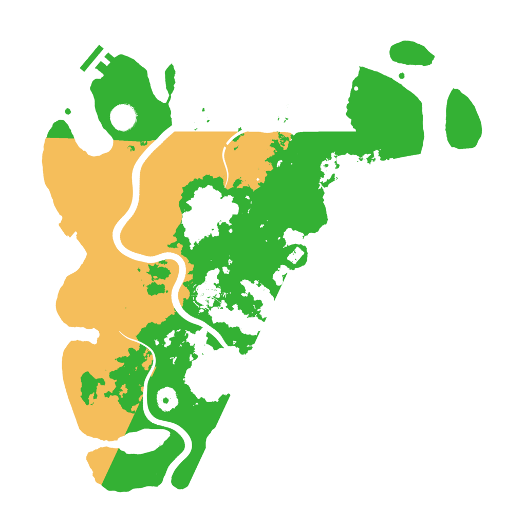 Biome Rust Map: Procedural Map, Size: 3500, Seed: 849887737