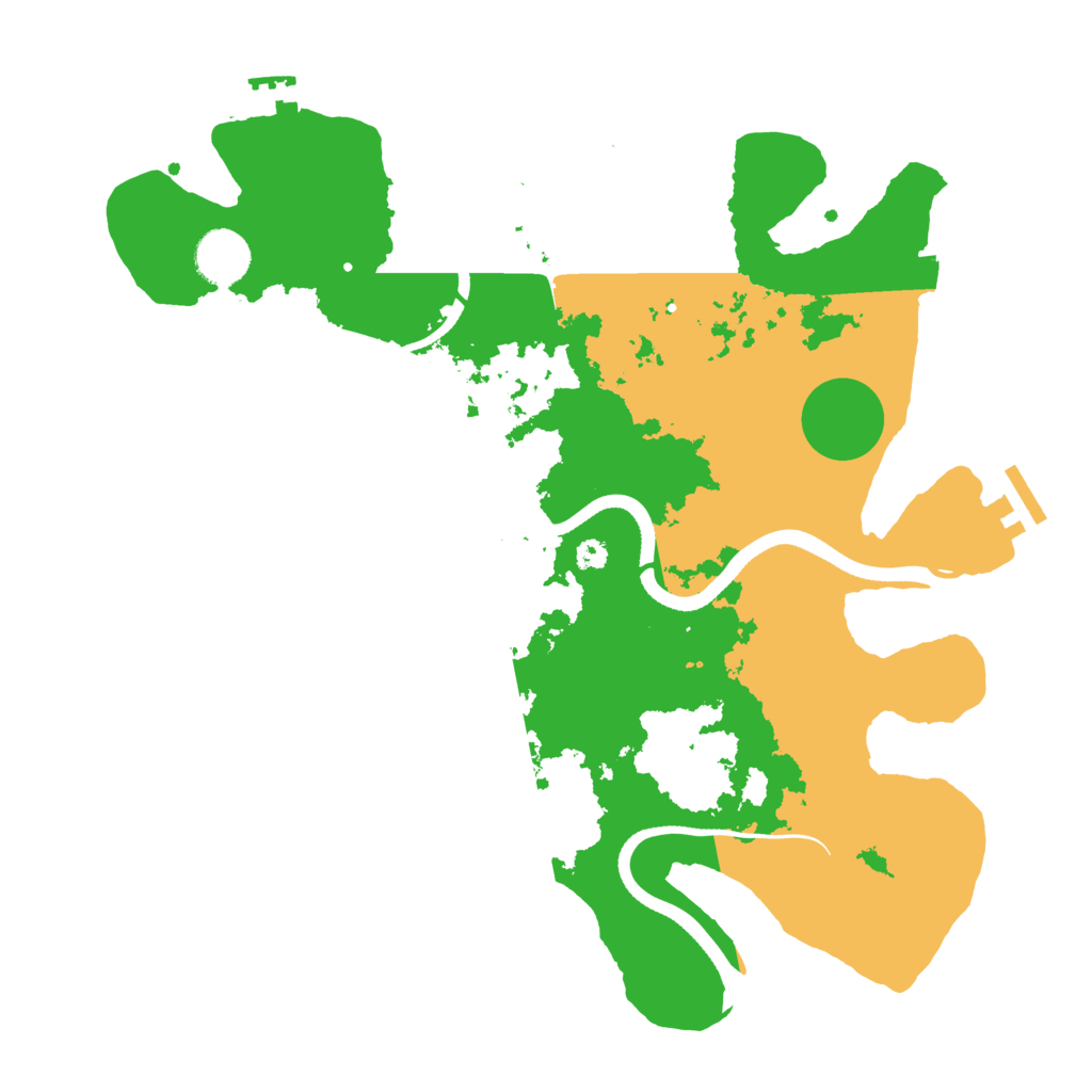 Biome Rust Map: Procedural Map, Size: 3500, Seed: 8800
