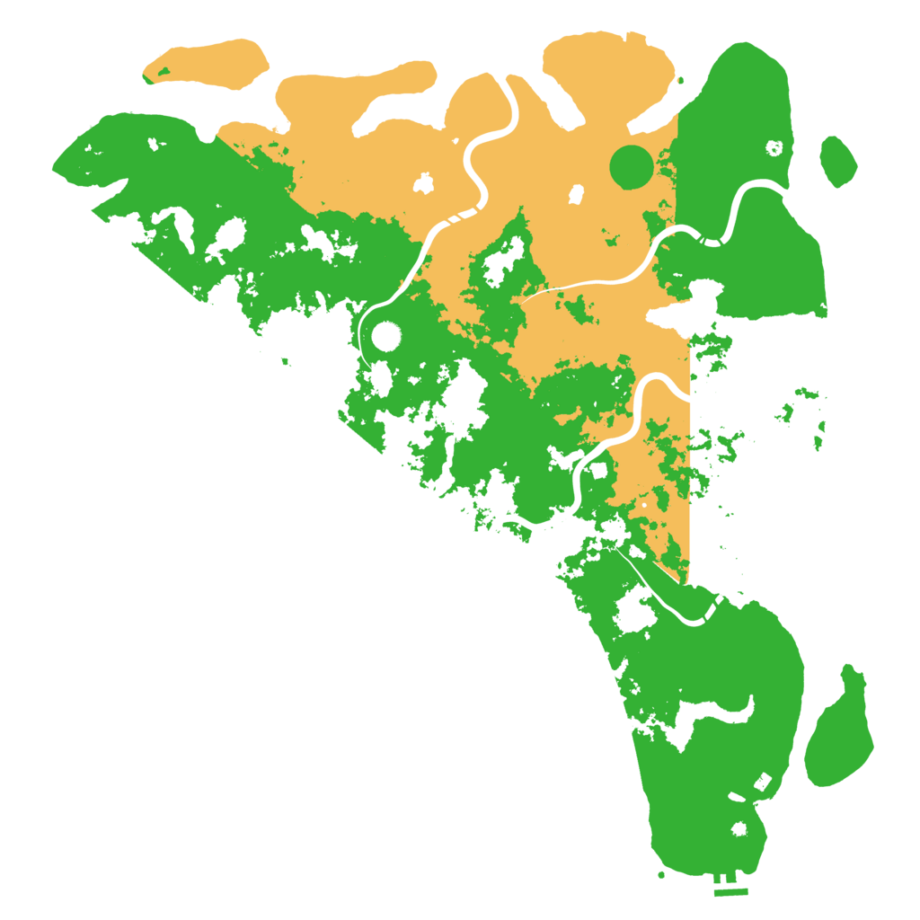 Biome Rust Map: Procedural Map, Size: 5500, Seed: 1226942900