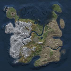 Thumbnail Rust Map: Procedural Map, Size: 3200, Seed: 2532, 12 Monuments