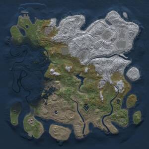Thumbnail Rust Map: Procedural Map, Size: 4250, Seed: 746460844, 17 Monuments