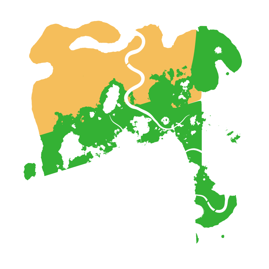 Biome Rust Map: Procedural Map, Size: 3500, Seed: 123678