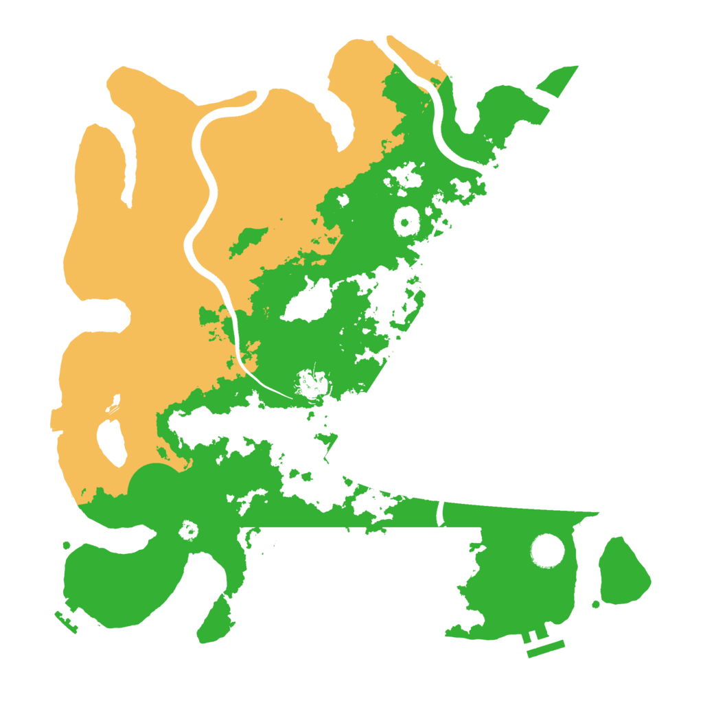 Biome Rust Map: Procedural Map, Size: 3700, Seed: 348921