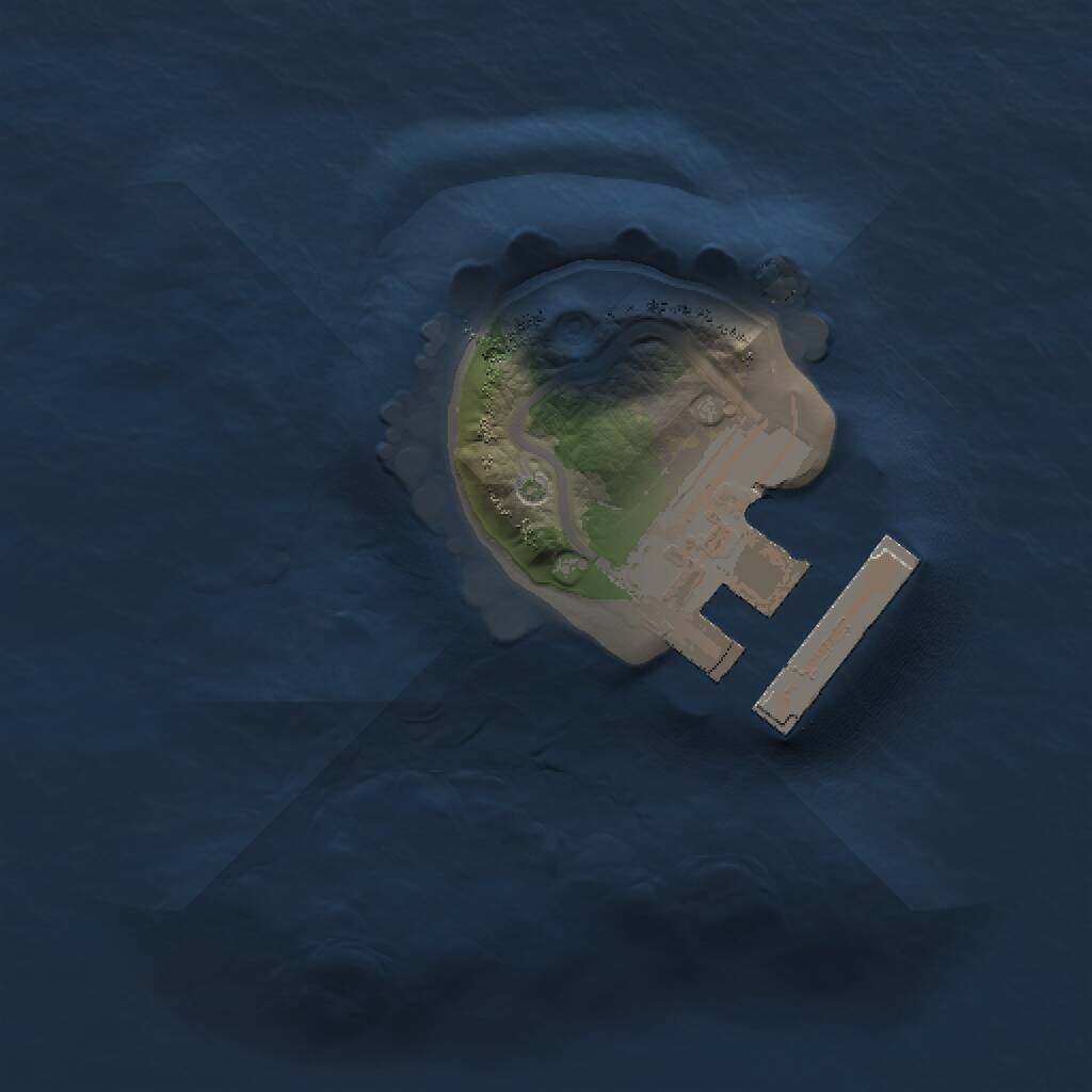 Rust Map: Procedural Map, Size: 1000, Seed: 1281428588, 2 Monuments