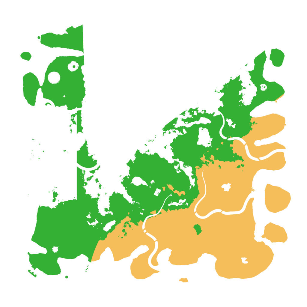 Biome Rust Map: Procedural Map, Size: 4500, Seed: 387931846
