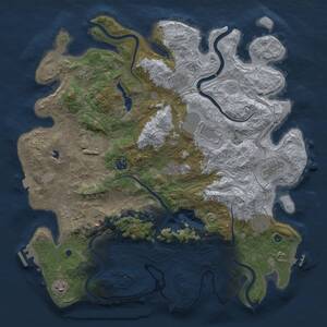 Thumbnail Rust Map: Procedural Map, Size: 4250, Seed: 1206877255, 17 Monuments