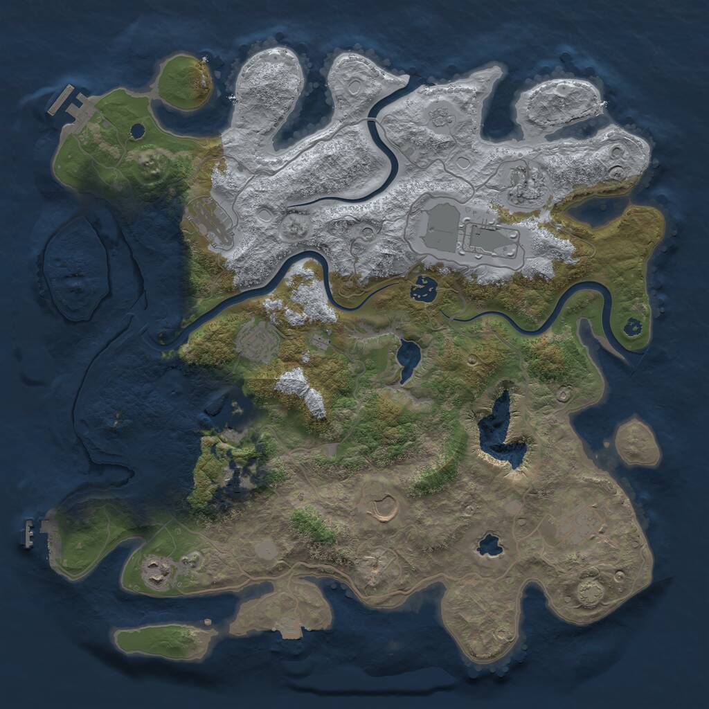 Rust Map: Procedural Map, Size: 4000, Seed: 1769212879, 16 Monuments
