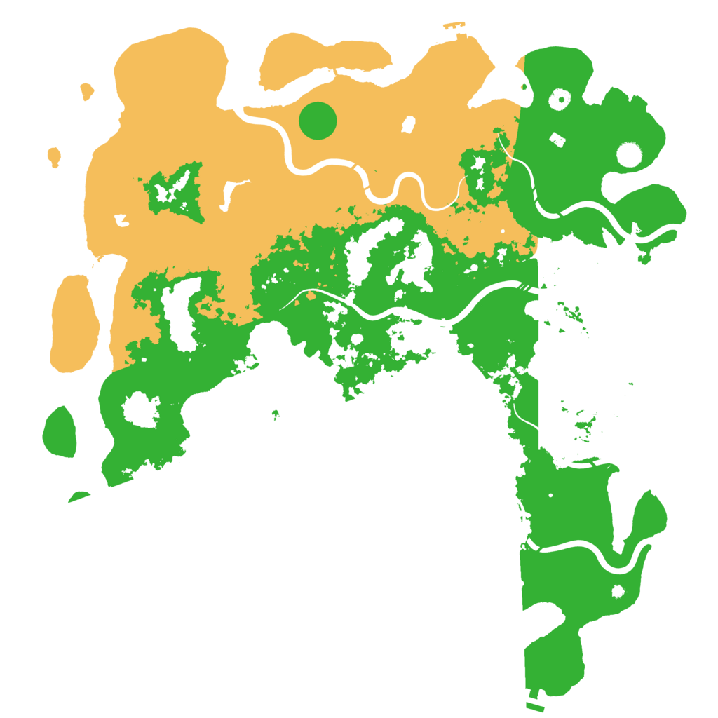 Biome Rust Map: Procedural Map, Size: 5000, Seed: 11983