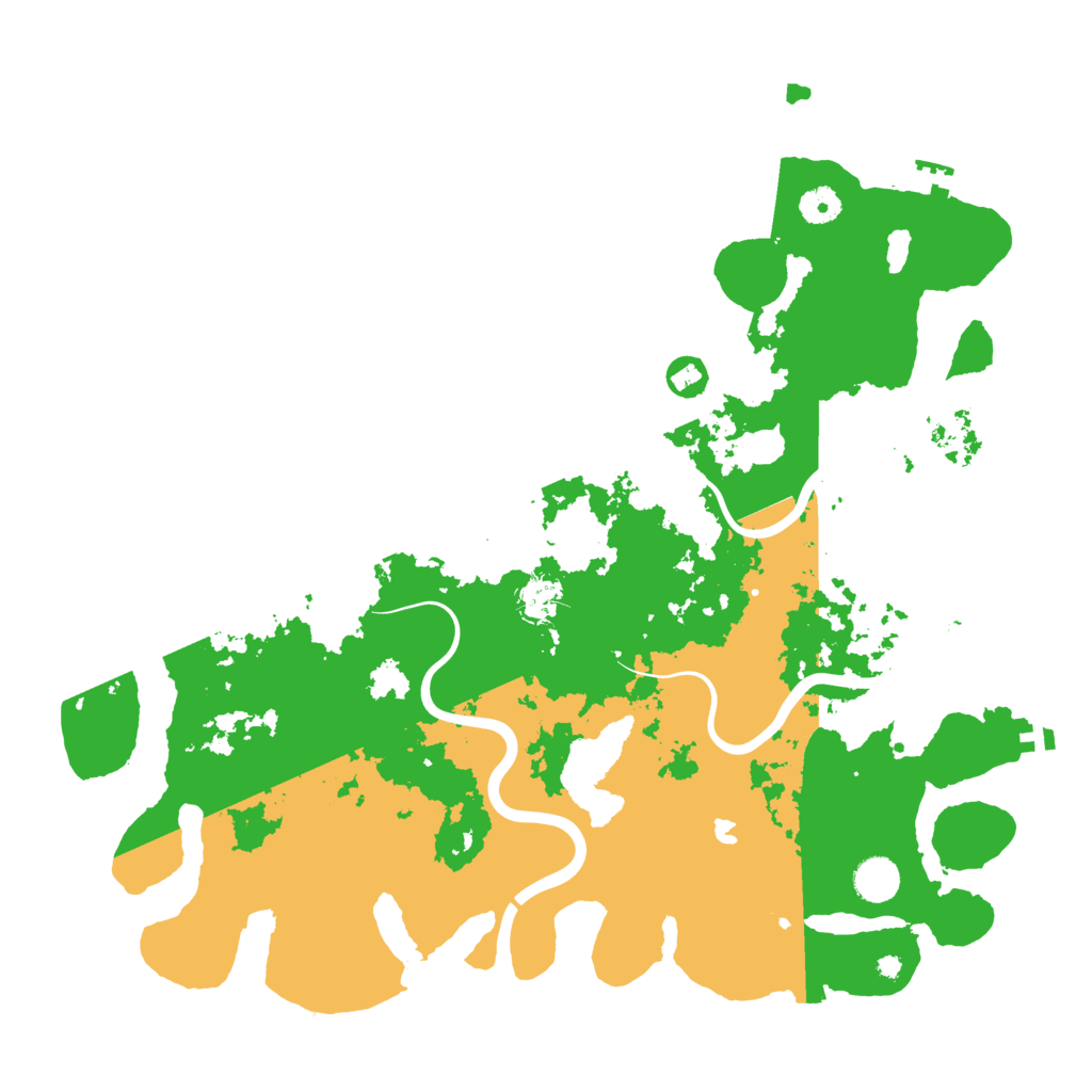 Biome Rust Map: Procedural Map, Size: 4200, Seed: 80596414