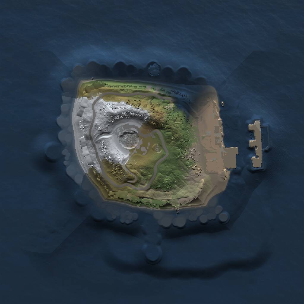 Rust Map: Procedural Map, Size: 1000, Seed: 667761821, 3 Monuments