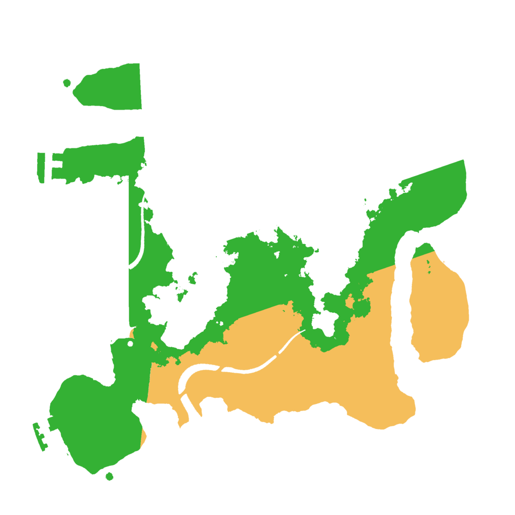 Biome Rust Map: Procedural Map, Size: 2700, Seed: 49500