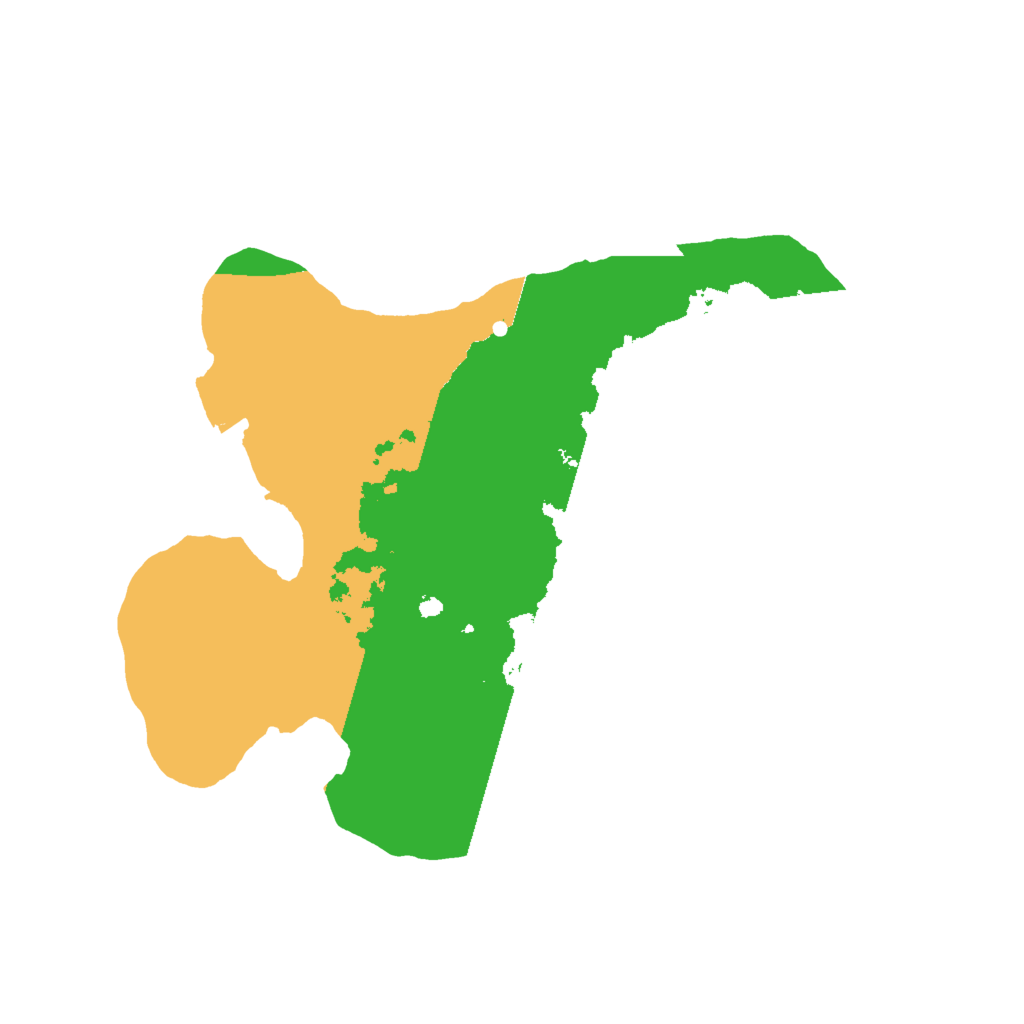 Biome Rust Map: Procedural Map, Size: 2000, Seed: 57000