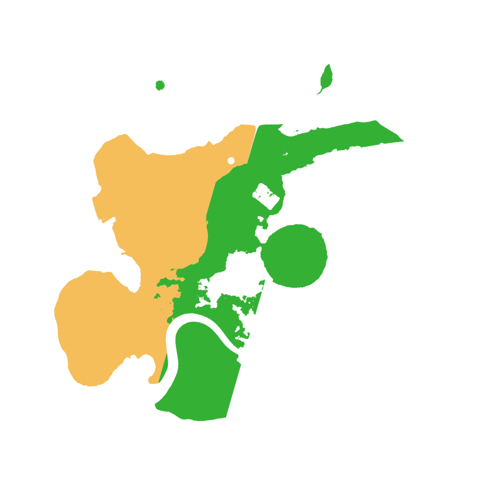 Biome Rust Map: Procedural Map, Size: 2100, Seed: 57000