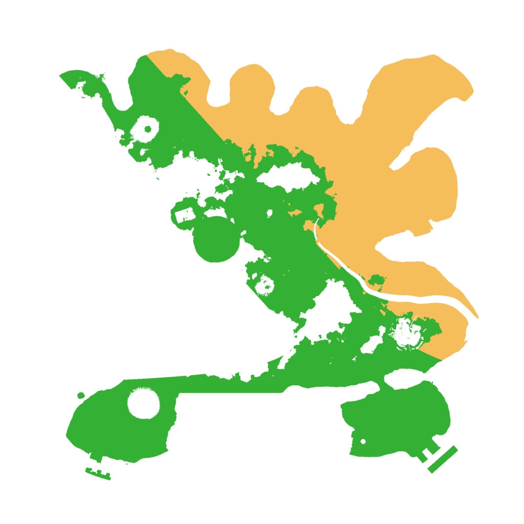 Biome Rust Map: Procedural Map, Size: 3000, Seed: 28620