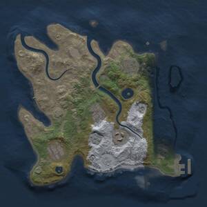 Thumbnail Rust Map: Procedural Map, Size: 2750, Seed: 1378479604, 10 Monuments