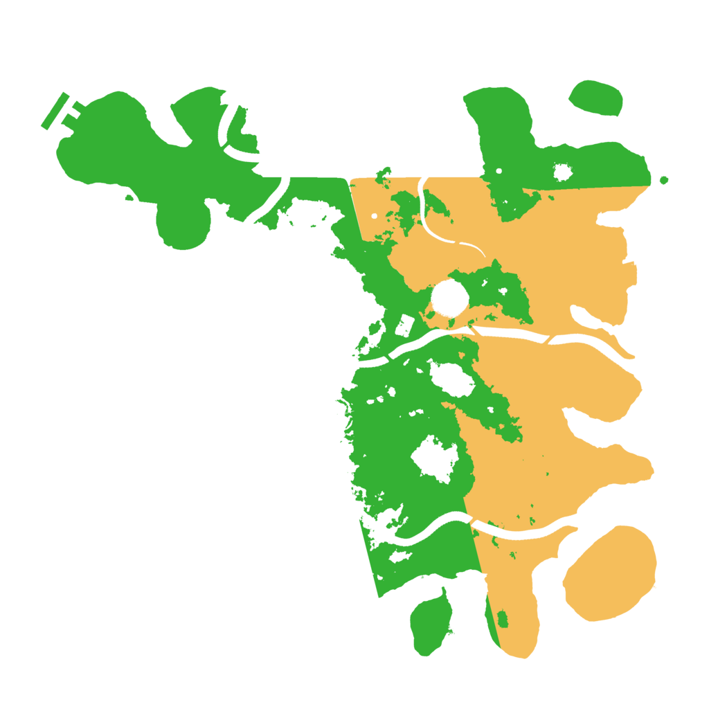 Biome Rust Map: Procedural Map, Size: 3500, Seed: 1024979631