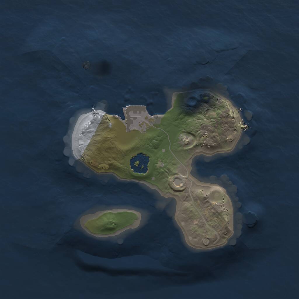 Rust Map: Procedural Map, Size: 1500, Seed: 57546, 1 Monuments