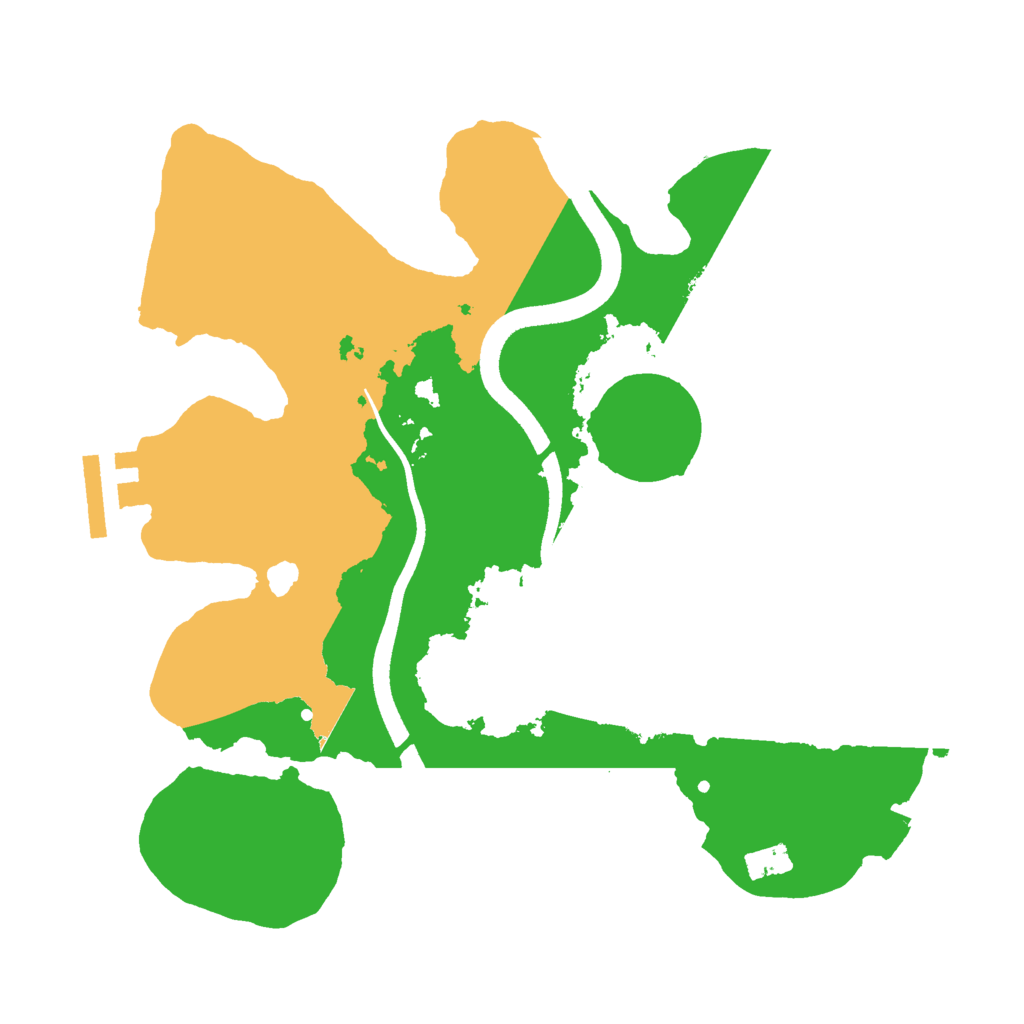 Biome Rust Map: Procedural Map, Size: 2500, Seed: 893654734