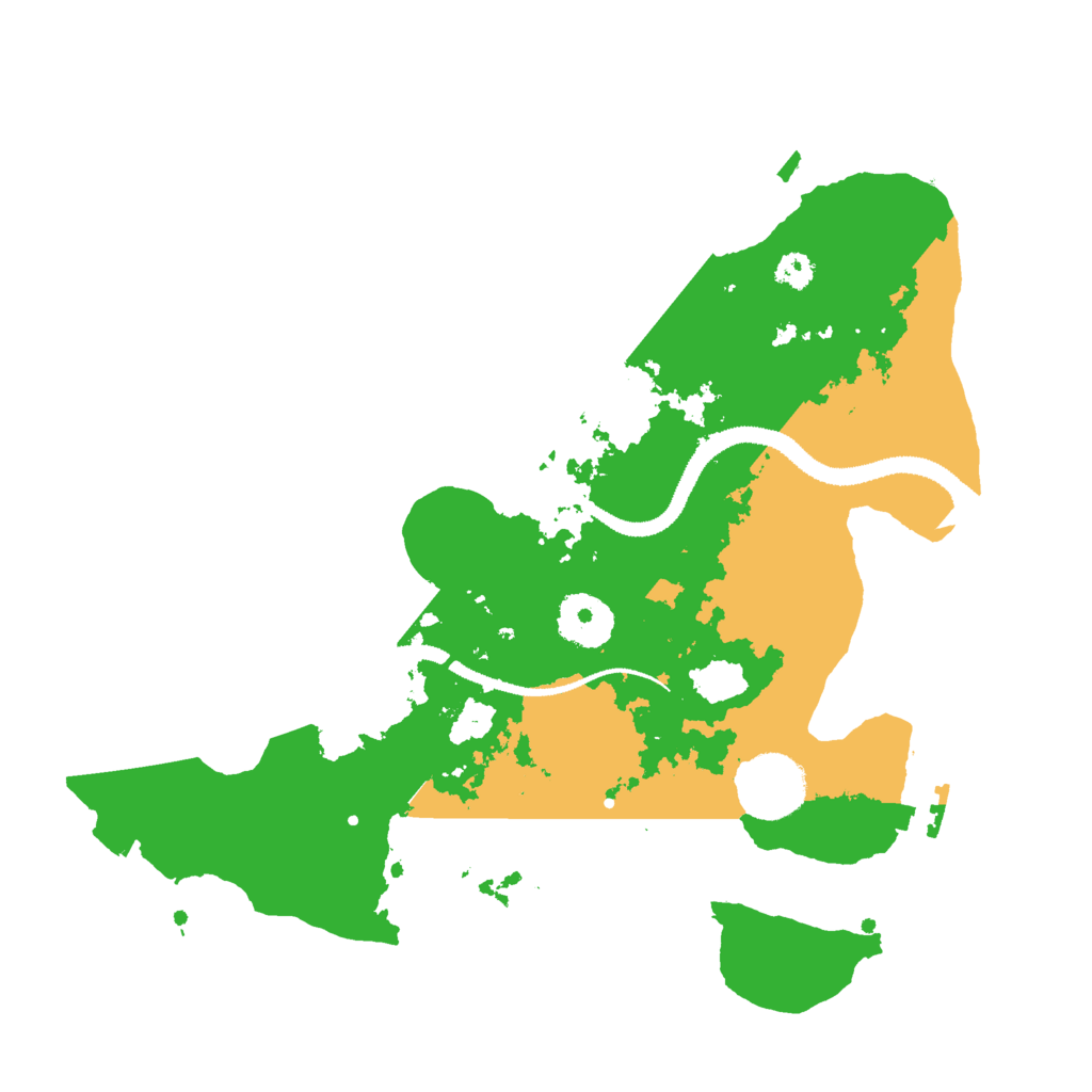 Biome Rust Map: Procedural Map, Size: 3000, Seed: 2079101113