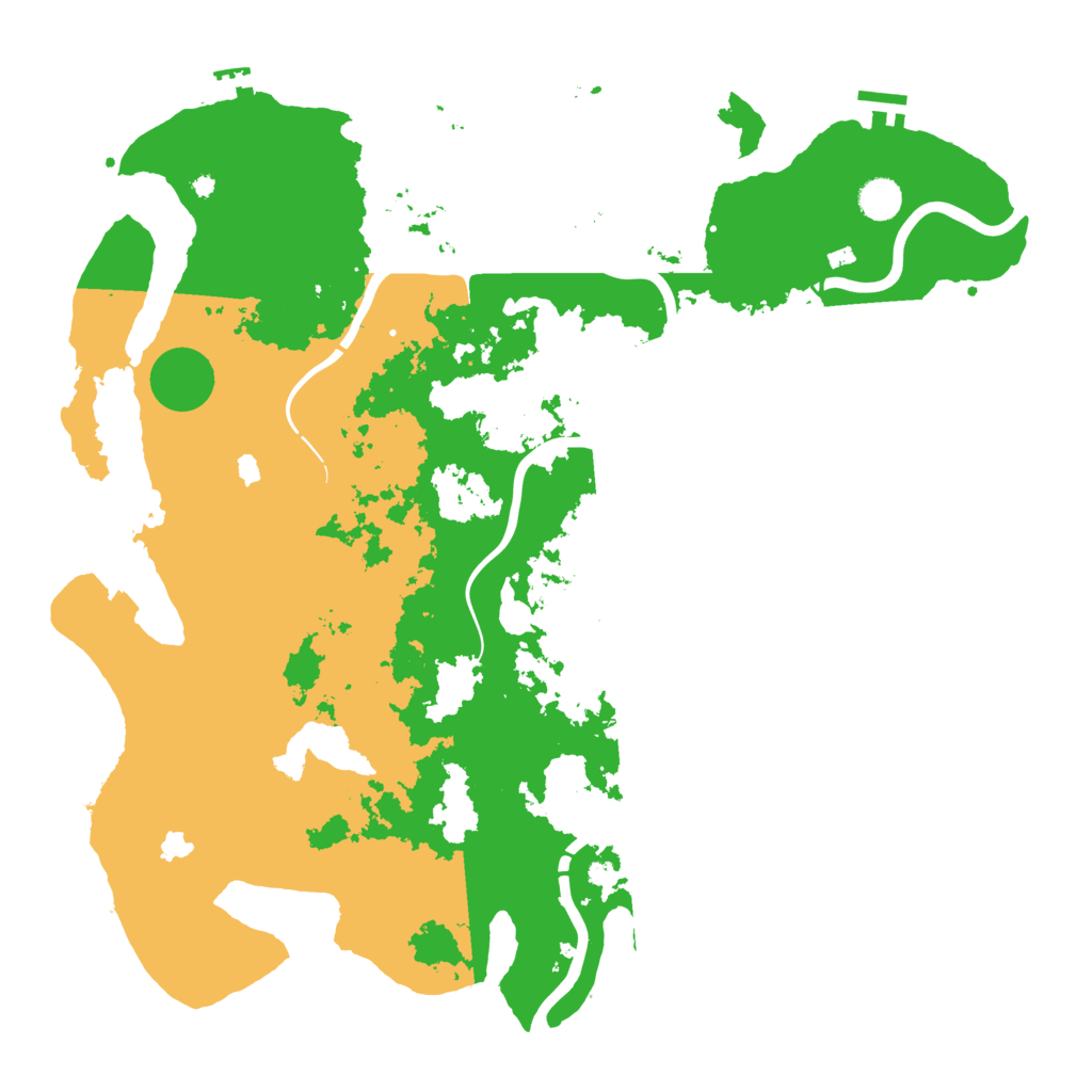 Biome Rust Map: Procedural Map, Size: 4500, Seed: 137457119