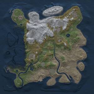 Thumbnail Rust Map: Procedural Map, Size: 3850, Seed: 5486485, 16 Monuments