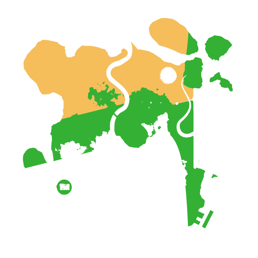 Biome Rust Map: Procedural Map, Size: 2800, Seed: 1439821