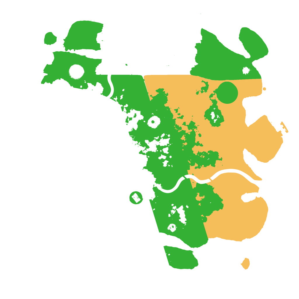 Biome Rust Map: Procedural Map, Size: 3700, Seed: 1207103540
