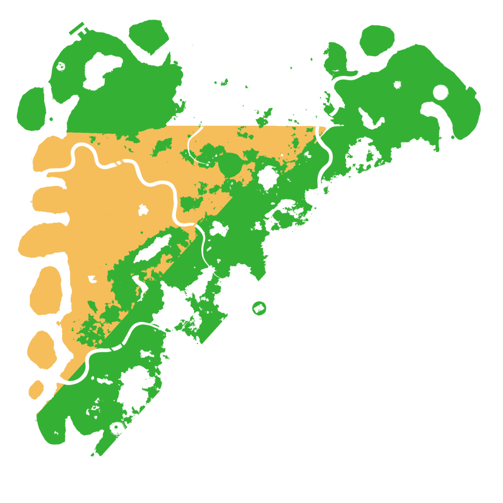 Biome Rust Map: Procedural Map, Size: 5800, Seed: 15421
