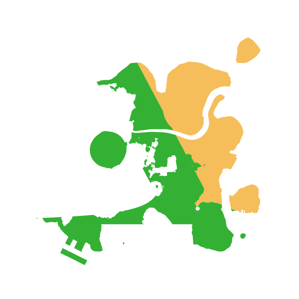 Biome Rust Map: Procedural Map, Size: 2200, Seed: 1299706962