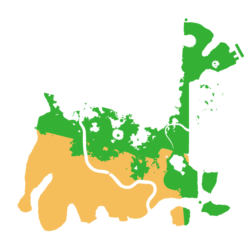 Biome Rust Map: Procedural Map, Size: 3500, Seed: 793917437