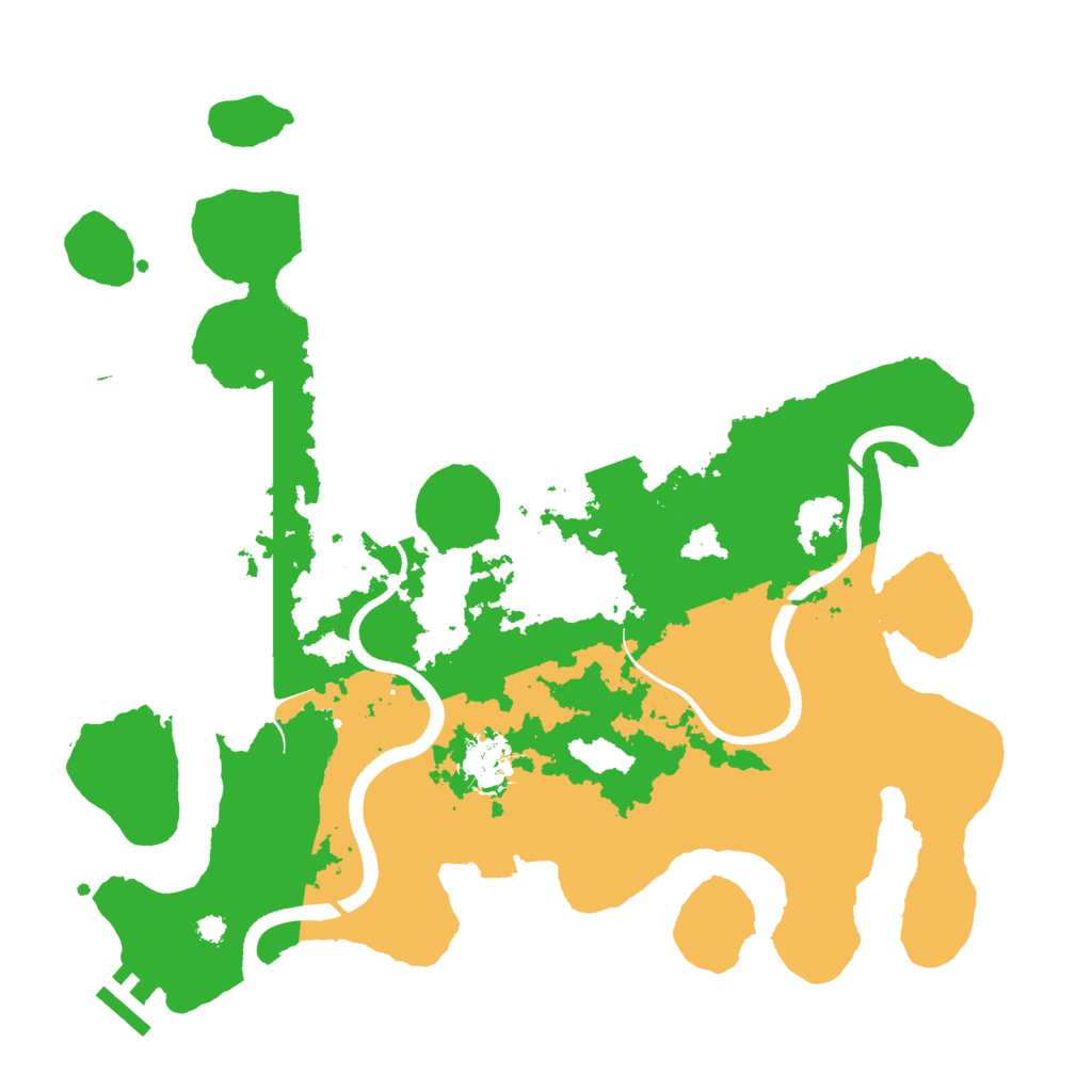 Biome Rust Map: Procedural Map, Size: 3500, Seed: 35001235