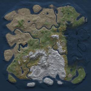 Thumbnail Rust Map: Procedural Map, Size: 5000, Seed: 2030174170, 16 Monuments