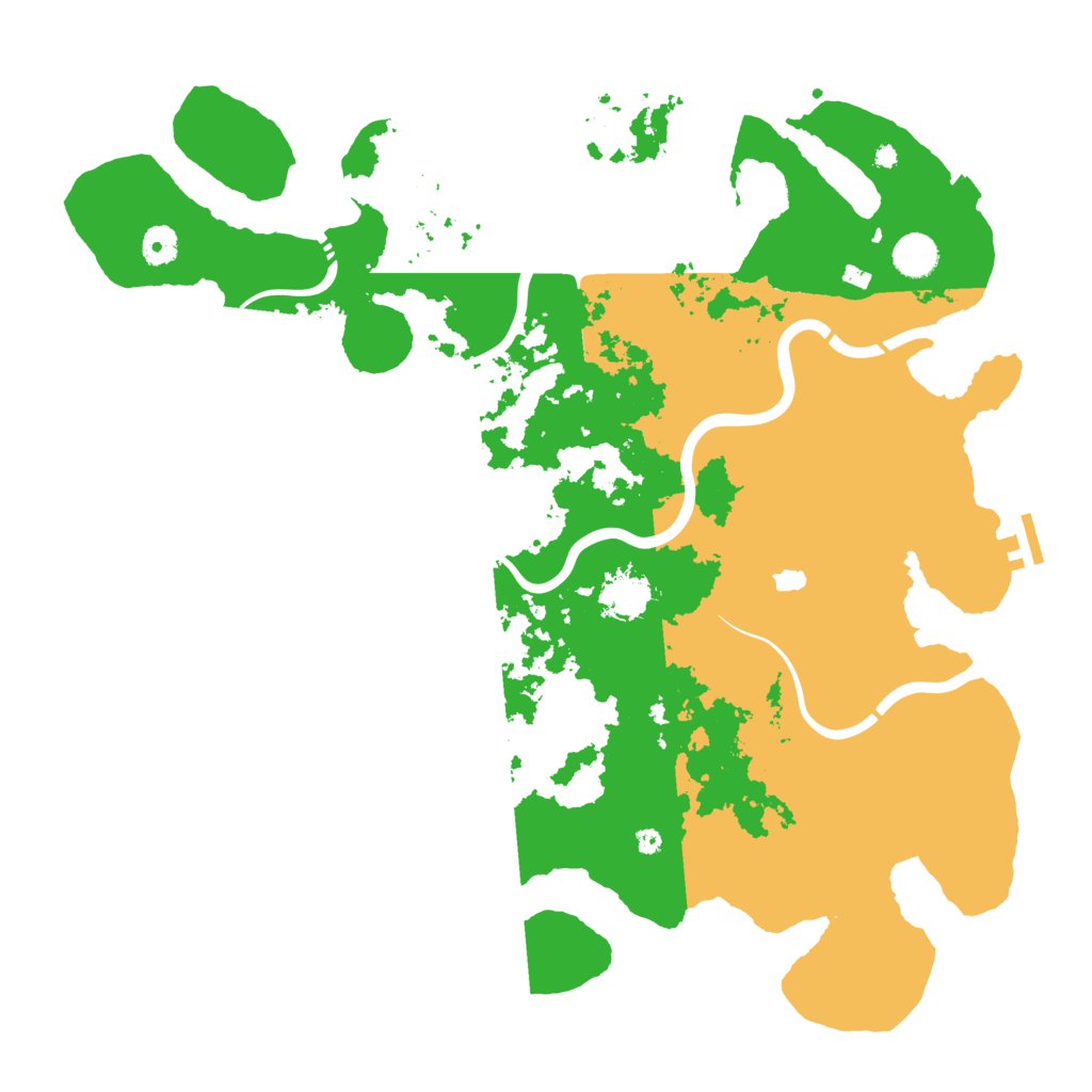 Biome Rust Map: Procedural Map, Size: 4300, Seed: 548703978