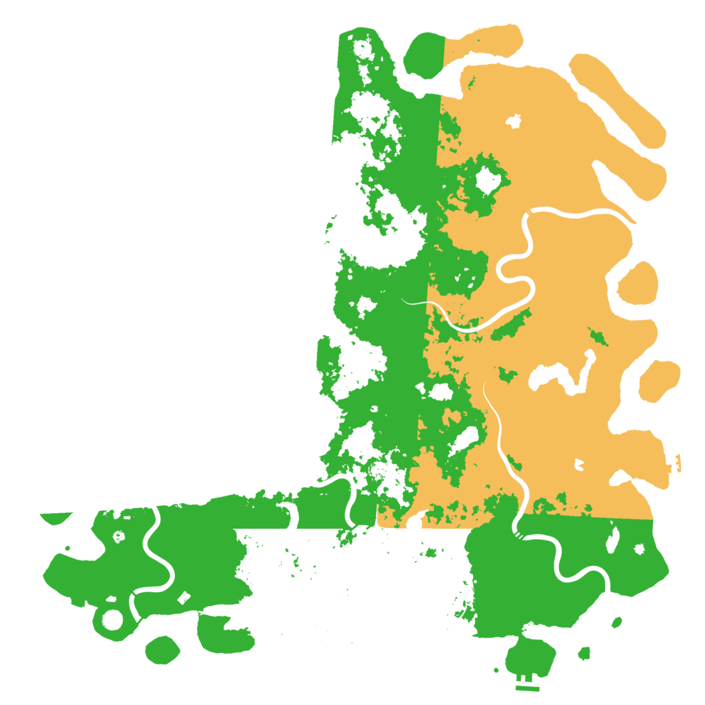Biome Rust Map: Procedural Map, Size: 6000, Seed: 2000244296