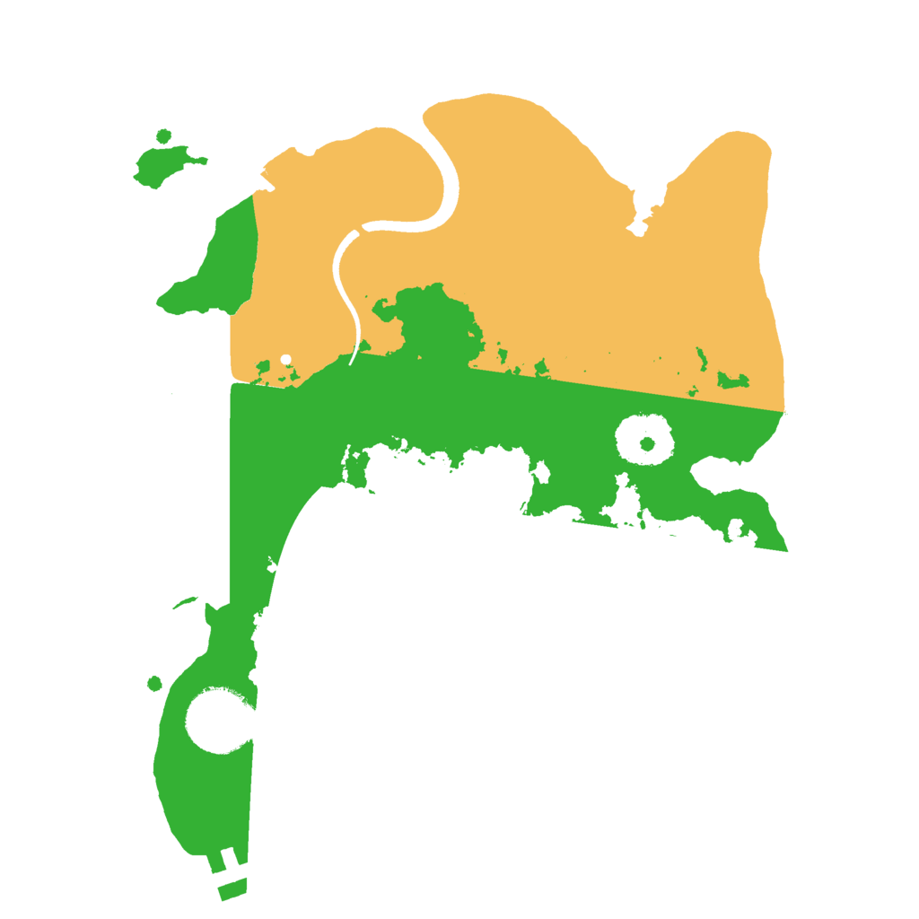 Biome Rust Map: Procedural Map, Size: 2500, Seed: 1356308012