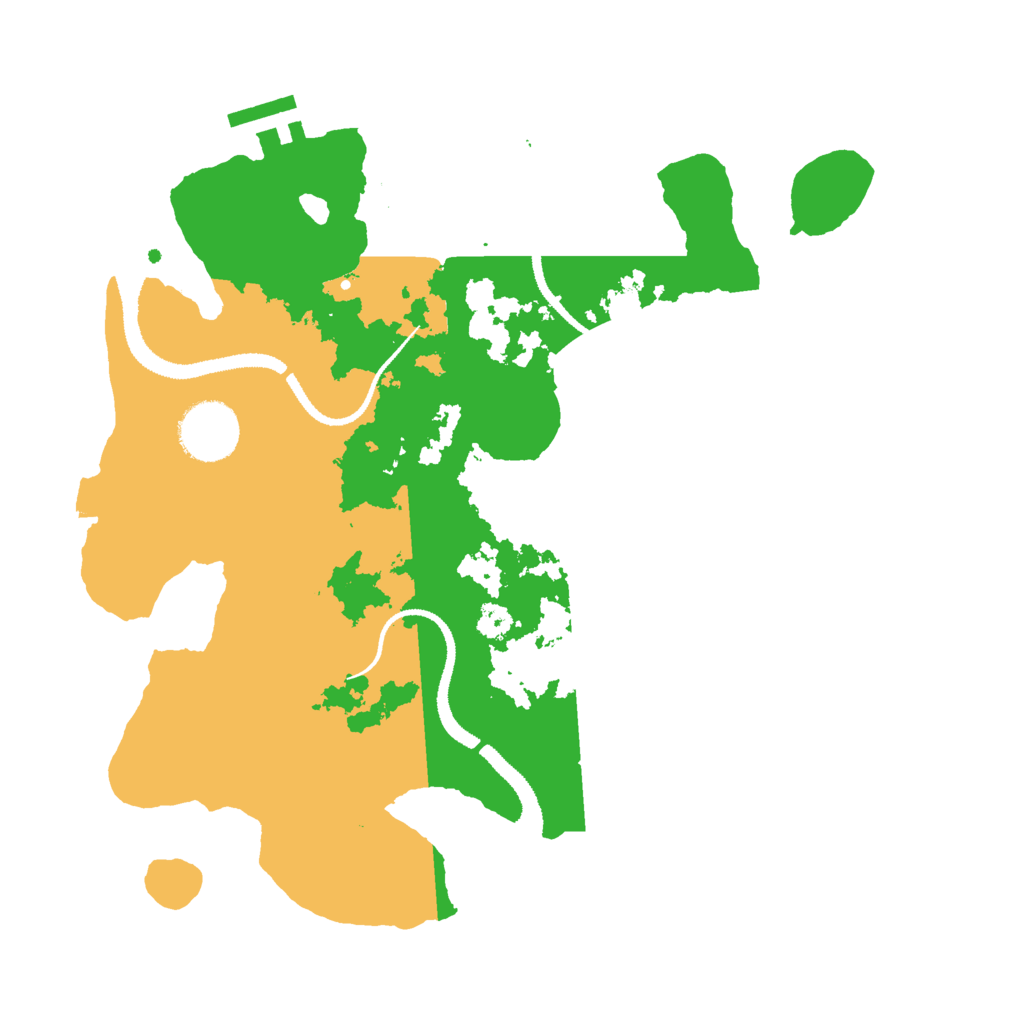 Biome Rust Map: Procedural Map, Size: 3000, Seed: 877113752
