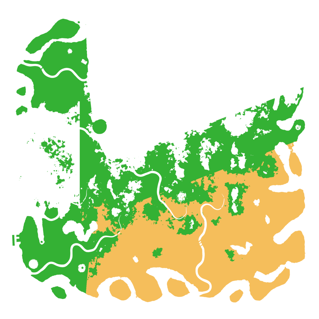 Biome Rust Map: Procedural Map, Size: 6000, Seed: 552536663