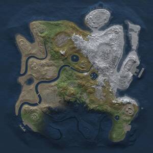 Thumbnail Rust Map: Procedural Map, Size: 3000, Seed: 675747463, 13 Monuments
