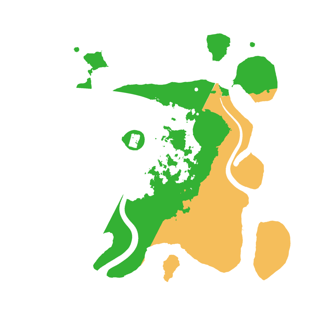 Biome Rust Map: Procedural Map, Size: 2500, Seed: 18967