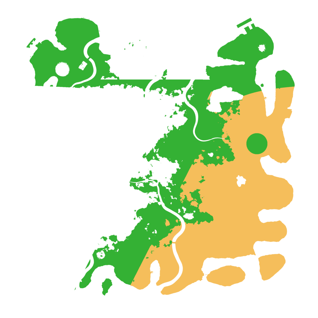 Biome Rust Map: Procedural Map, Size: 4000, Seed: 18967