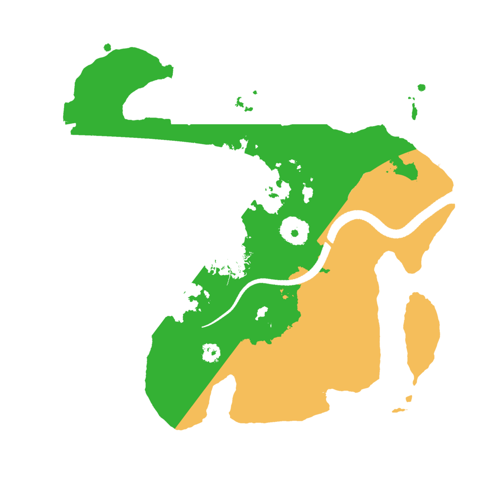 Biome Rust Map: Procedural Map, Size: 2650, Seed: 48394