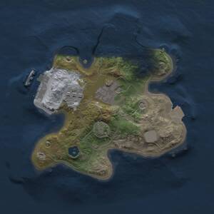 Thumbnail Rust Map: Procedural Map, Size: 2000, Seed: 560993388, 7 Monuments