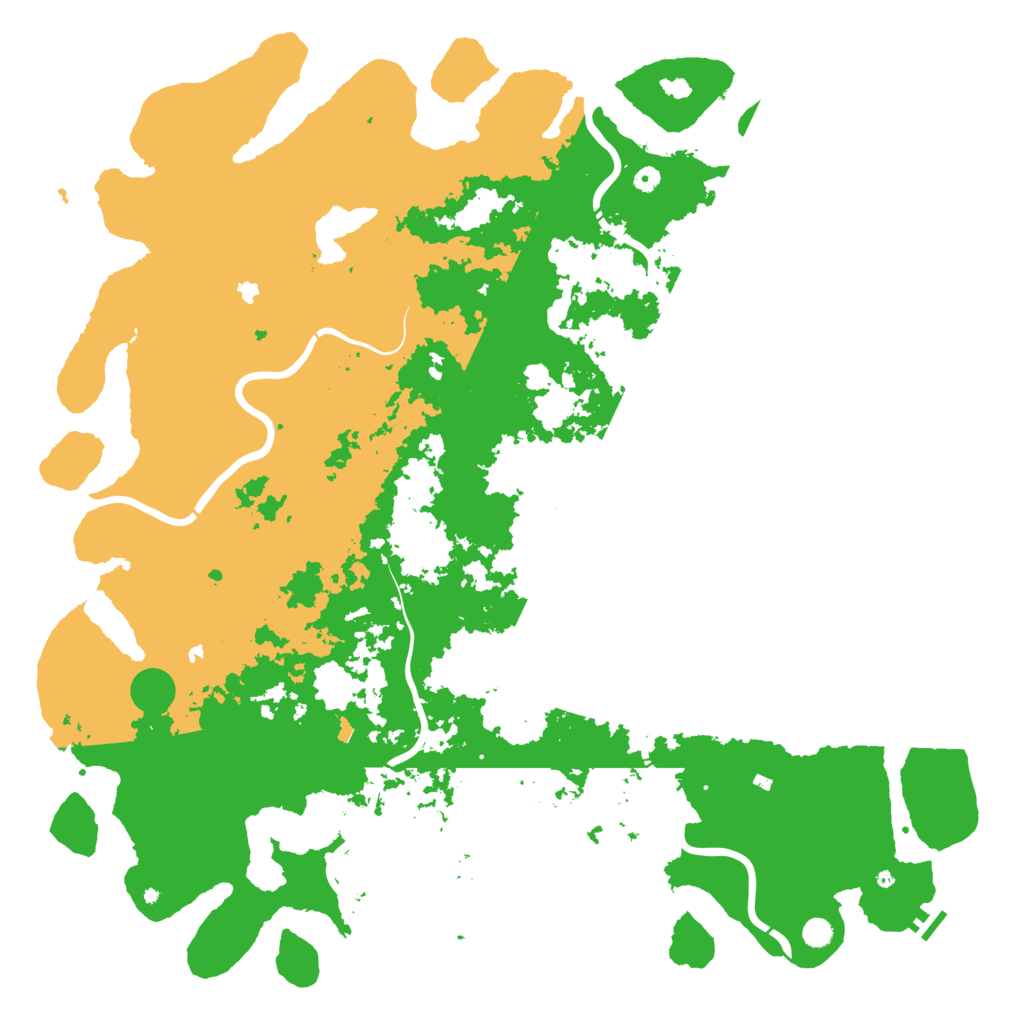 Biome Rust Map: Procedural Map, Size: 6000, Seed: 33975
