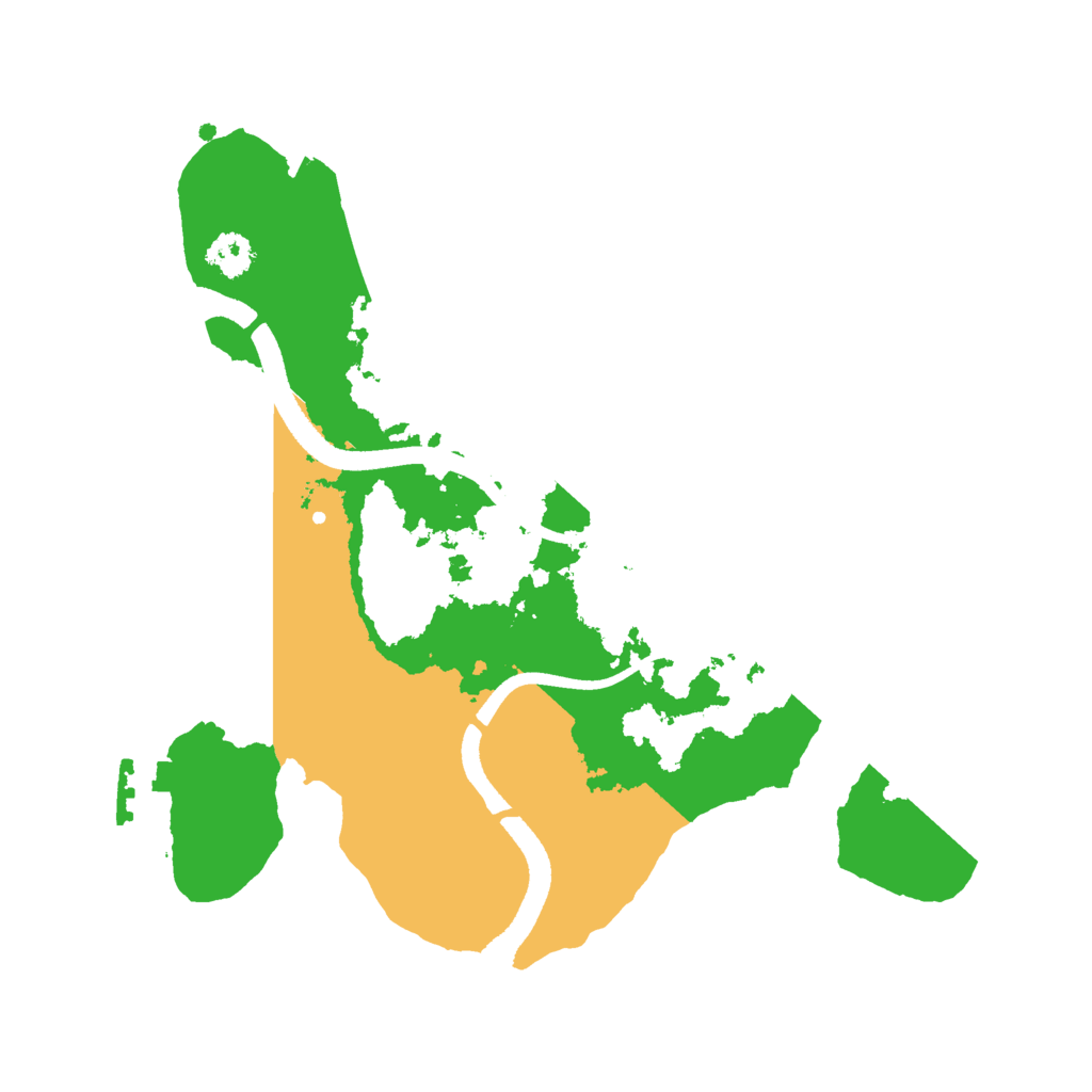 Biome Rust Map: Procedural Map, Size: 2500, Seed: 1239756